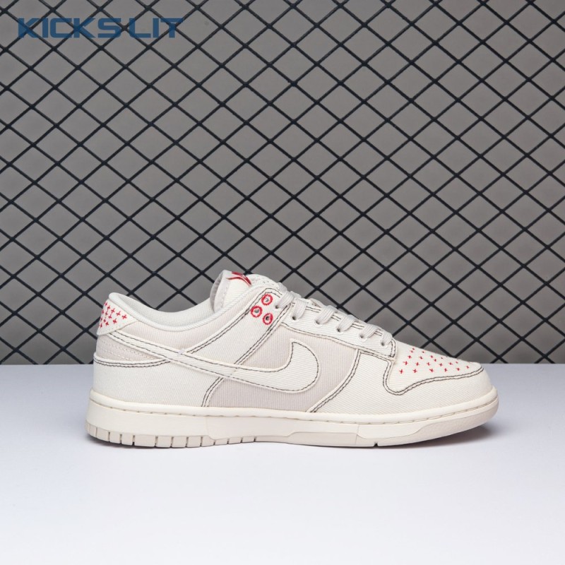 Nike Dunk Low Light Orewood Brown Sashiko DV0834-100 Unisex Nike Dunk Low Light Orewood Brown Sashiko DV0834-100 Unisex