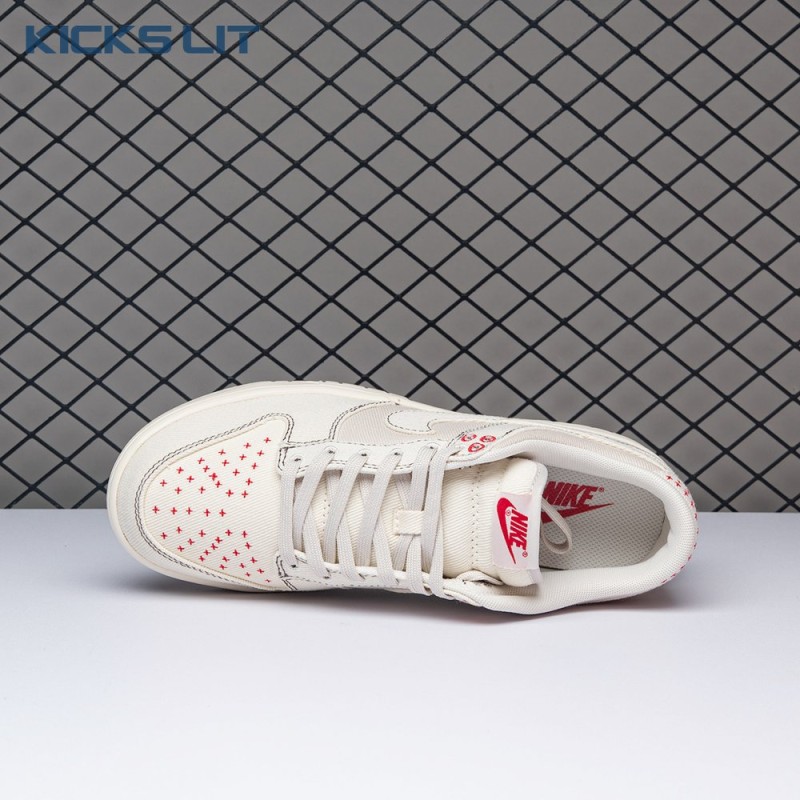 Nike Dunk Low Light Orewood Brown Sashiko DV0834-100 Unisex Nike Dunk Low Light Orewood Brown Sashiko DV0834-100 Unisex