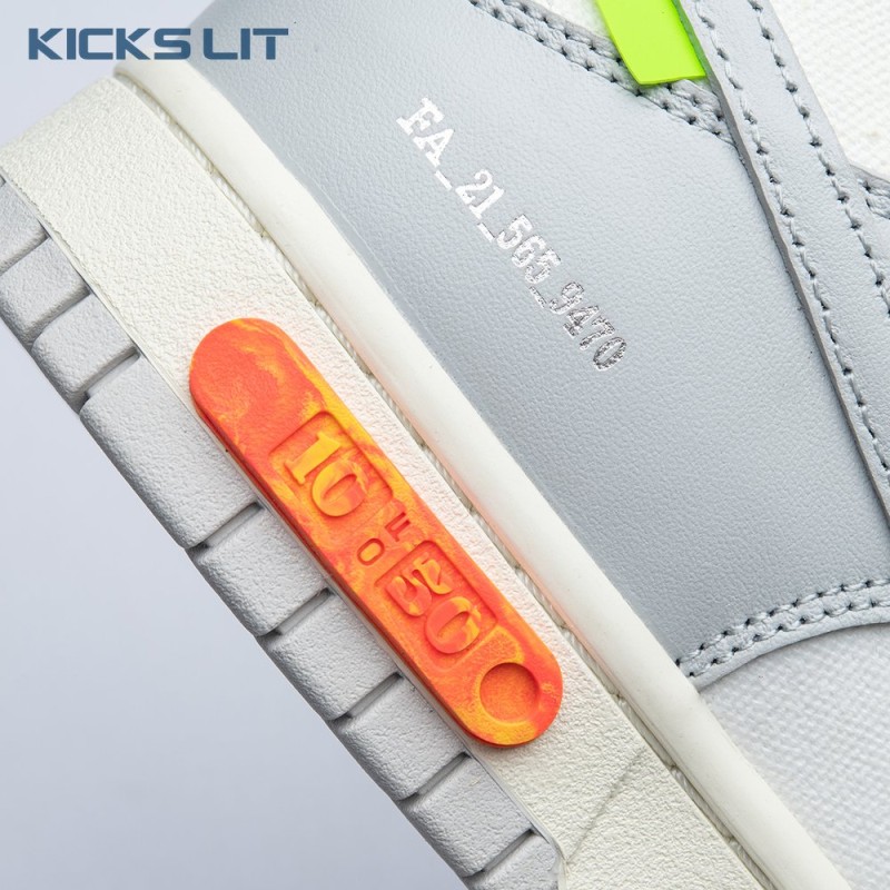 Nike Dunk Low Off-White Lot 10 DM1602 112 Unisex