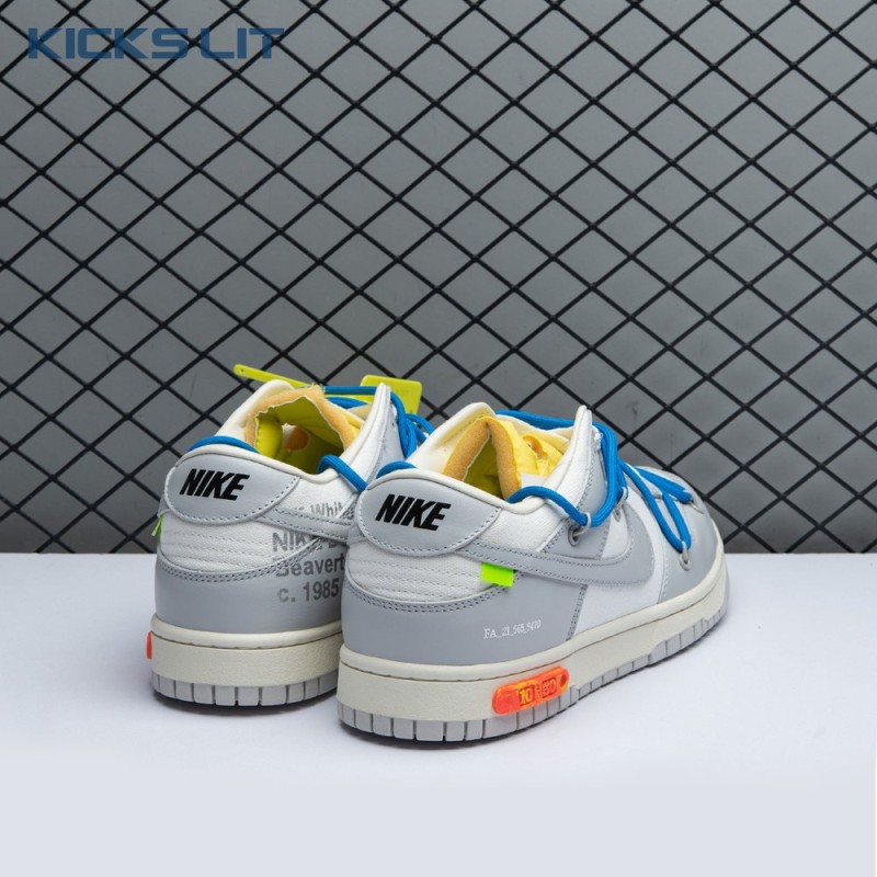 Nike Dunk Low Off-White Lot 10 DM1602 112 Unisex