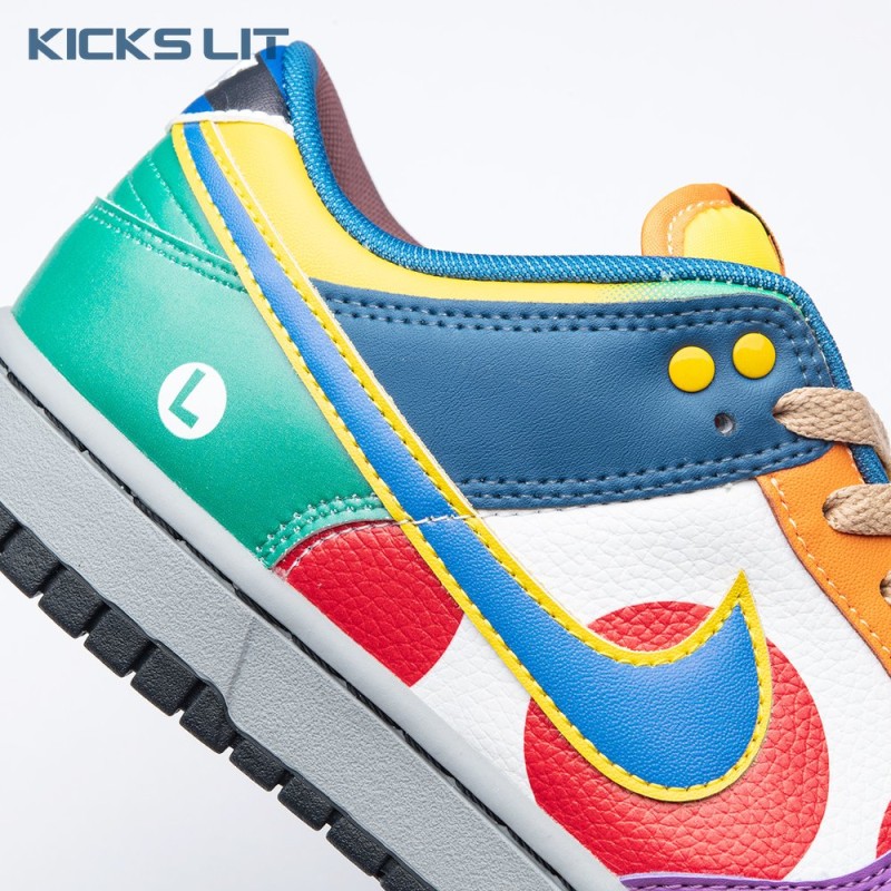 Nike Dunk Low What the Super Mario Custom Men's Nike Dunk Low What the Super Mario Custom Men's