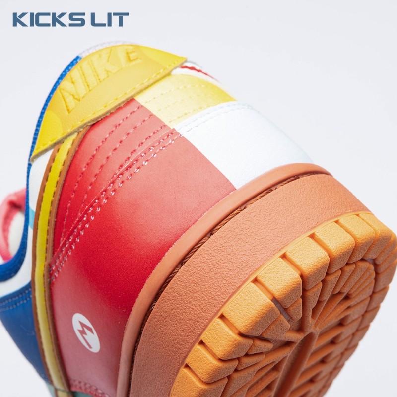 Nike Dunk Low What the Super Mario Custom Men's Nike Dunk Low What the Super Mario Custom Men's