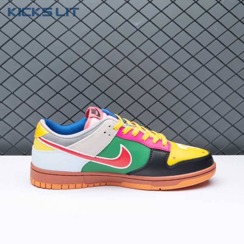 Nike Dunk Low What the Super Mario Custom Men's Nike Dunk Low What the Super Mario Custom Men's