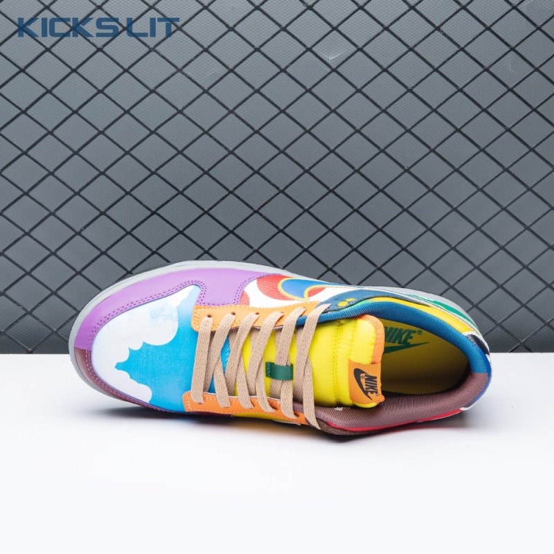 Nike Dunk Low What the Super Mario Custom Men's Nike Dunk Low What the Super Mario Custom Men's