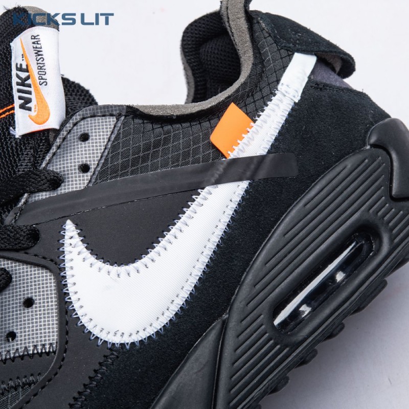 Nike OFF-WHITE x Air Max 90 White Black Men's Nike OFF-WHITE x Air Max 90 White Black Men's