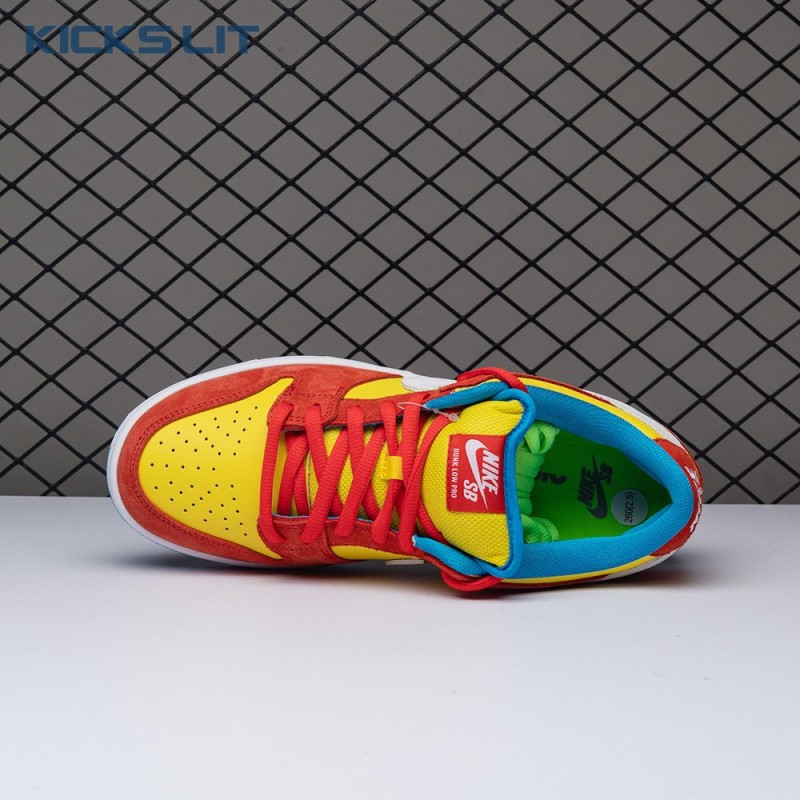 Nike SB Dunk Low Pro Bart Simpson BQ6817-602 Unisex Nike SB Dunk Low Pro Bart Simpson BQ6817-602 Unisex