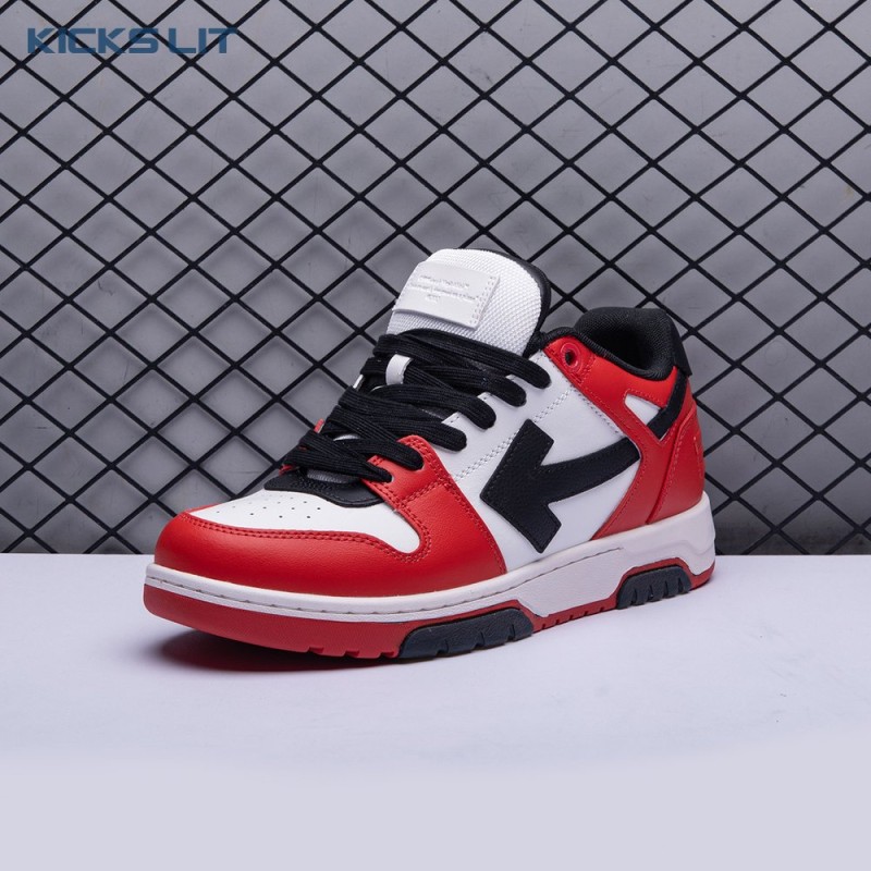 OFF-WHITE Out Of Office OOO Low Tops Black White Red Unisex OFF-WHITE Out Of Office OOO Low Tops Black White Red Unisex
