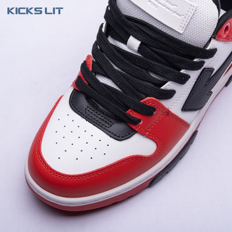 OFF-WHITE Out Of Office OOO Low Tops Black White Red Unisex OFF-WHITE Out Of Office OOO Low Tops Black White Red Unisex
