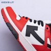 OFF-WHITE Out Of Office OOO Low Tops Black White Red Unisex