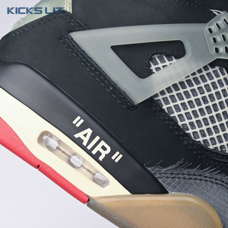 Off-White X Air Jordan 4 Bred CV9388-001 Men's Off-White X Air Jordan 4 Bred CV9388-001 Men's