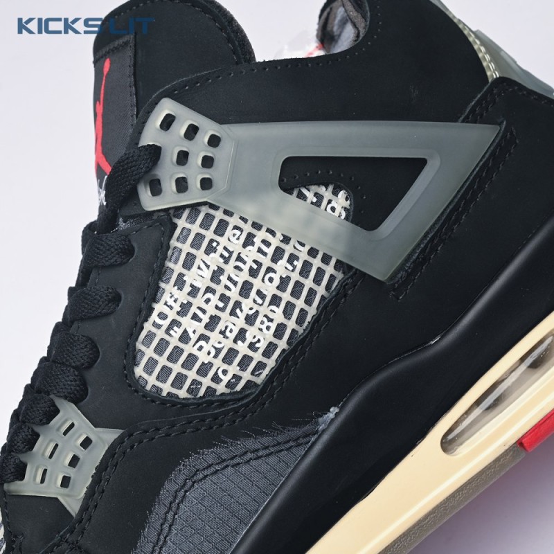Off-White X Air Jordan 4 Bred CV9388-001 Men's Off-White X Air Jordan 4 Bred CV9388-001 Men's