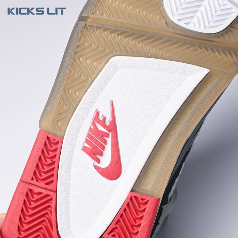 Off-White X Air Jordan 4 Bred CV9388-001 Men's Off-White X Air Jordan 4 Bred CV9388-001 Men's