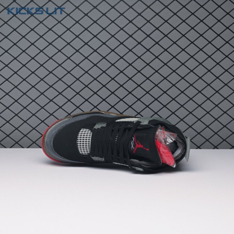 Off-White X Air Jordan 4 Bred CV9388-001 Men's Off-White X Air Jordan 4 Bred CV9388-001 Men's