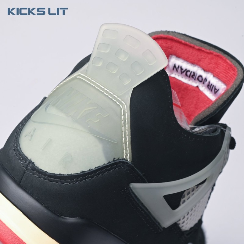 Off-White X Air Jordan 4 Bred CV9388-001 Men's Off-White X Air Jordan 4 Bred CV9388-001 Men's