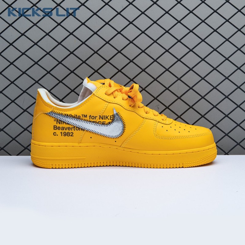 Off-White x Air Force 1 Low 'University Gold' Unisex Off-White x Air Force 1 Low 'University Gold' Unisex