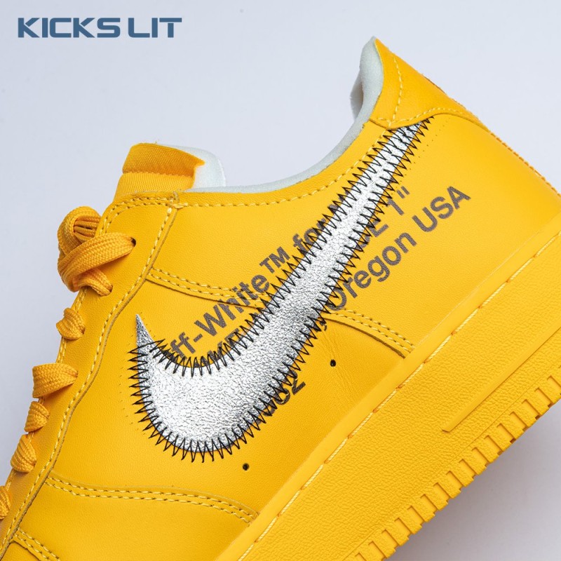 Off-White x Air Force 1 Low 'University Gold' Unisex Off-White x Air Force 1 Low 'University Gold' Unisex