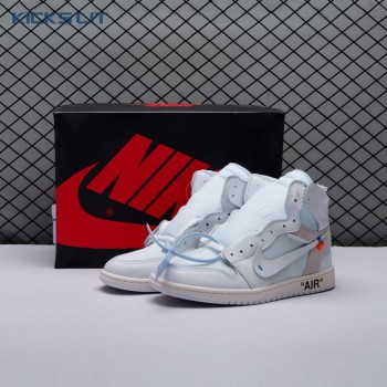 Off-White x Air Jordan 1 Retro High OG BG 'White' 2018 Unisex