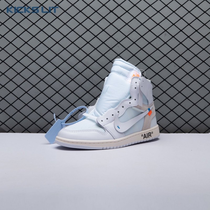 Off-White x Air Jordan 1 Retro High OG BG 'White' 2018 Unisex Off-White x Air Jordan 1 Retro High OG BG 'White' 2018 Unisex