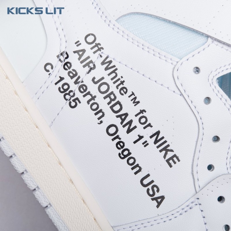 Off-White x Air Jordan 1 Retro High OG BG 'White' 2018 Unisex Off-White x Air Jordan 1 Retro High OG BG 'White' 2018 Unisex