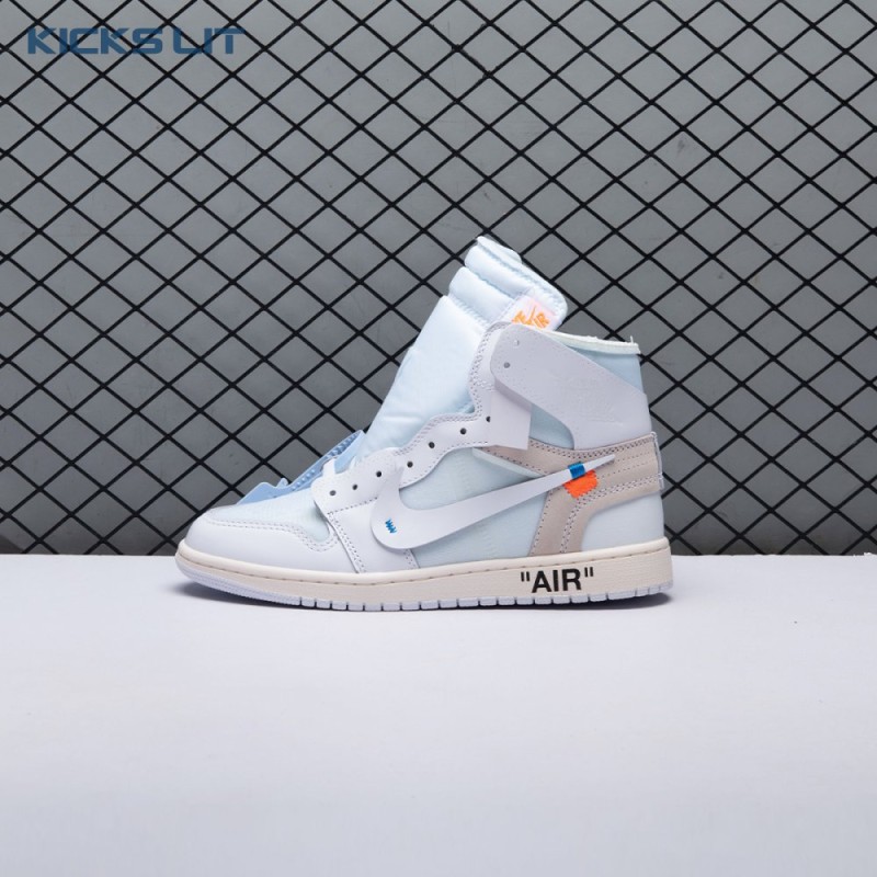 Off-White x Air Jordan 1 Retro High OG BG 'White' 2018 Unisex Off-White x Air Jordan 1 Retro High OG BG 'White' 2018 Unisex