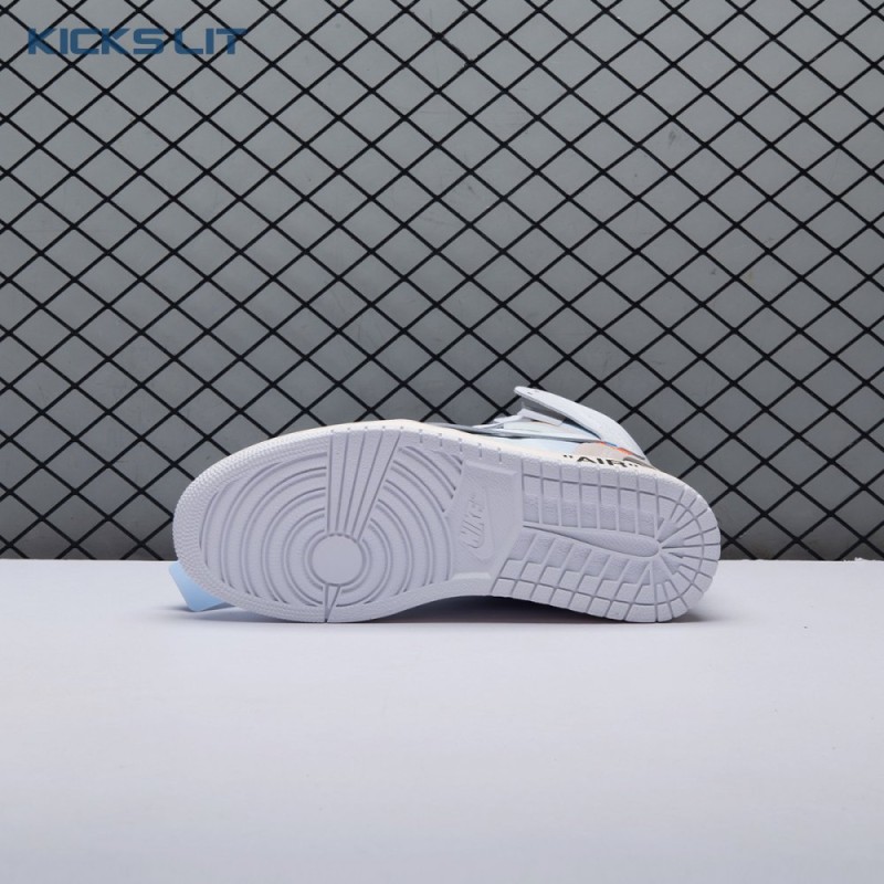 Off-White x Air Jordan 1 Retro High OG BG 'White' 2018 Unisex Off-White x Air Jordan 1 Retro High OG BG 'White' 2018 Unisex