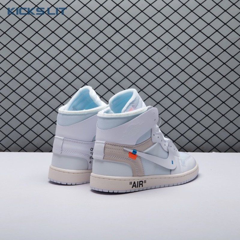 Off-White x Air Jordan 1 Retro High OG BG 'White' 2018 Unisex Off-White x Air Jordan 1 Retro High OG BG 'White' 2018 Unisex