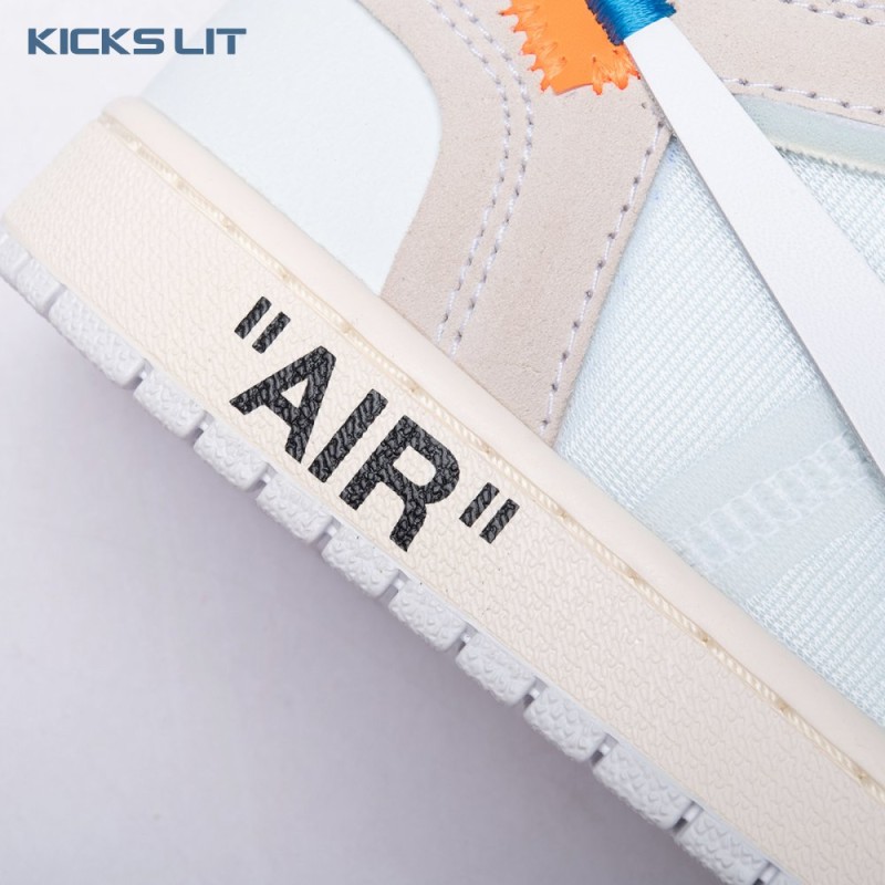 Off-White x Air Jordan 1 Retro High OG BG 'White' 2018 Unisex Off-White x Air Jordan 1 Retro High OG BG 'White' 2018 Unisex