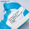 Off-White x Air Jordan 1 Retro High OG 'UNC' Unisex