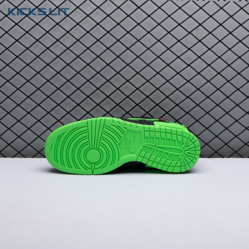 Off-White x Air Rubber Dunk 'Green Strike' Men's Off-White x Air Rubber Dunk 'Green Strike' Men's