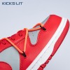 Off-White x Dunk Low 'University Red' Men's
