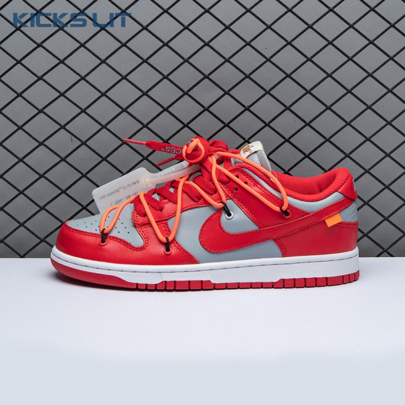 Off-White x Dunk Low 'University Red' Men's Off-White x Dunk Low 'University Red' Men's