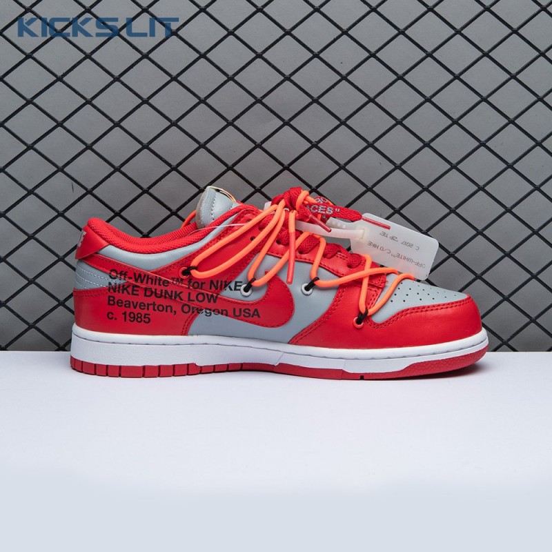 Off-White x Dunk Low 'University Red' Men's Off-White x Dunk Low 'University Red' Men's