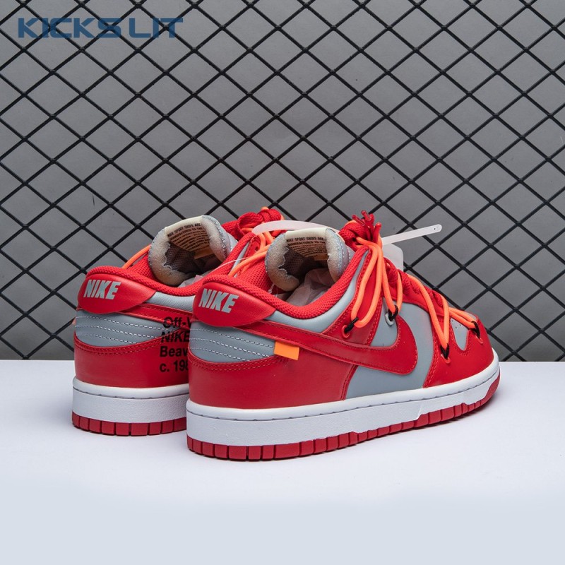 Off-White x Dunk Low 'University Red' Men's Off-White x Dunk Low 'University Red' Men's