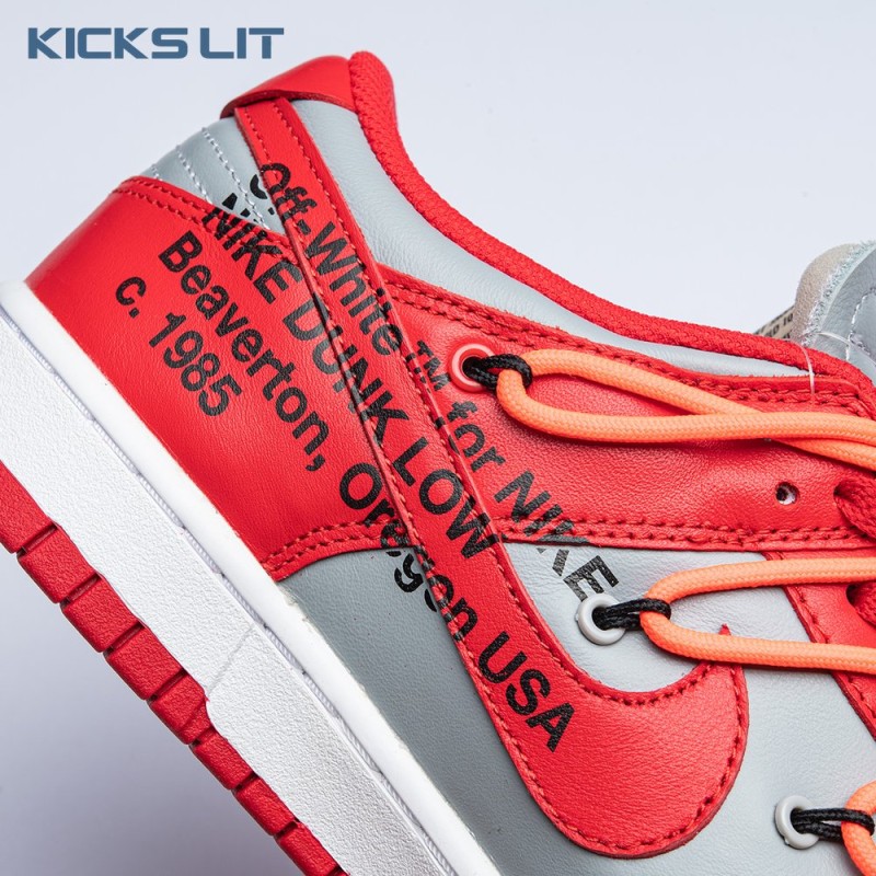 Off-White x Dunk Low 'University Red' Men's Off-White x Dunk Low 'University Red' Men's