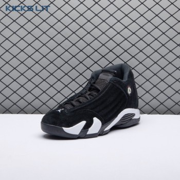 Jordan 14 Retro Black White 487471-016 Men's