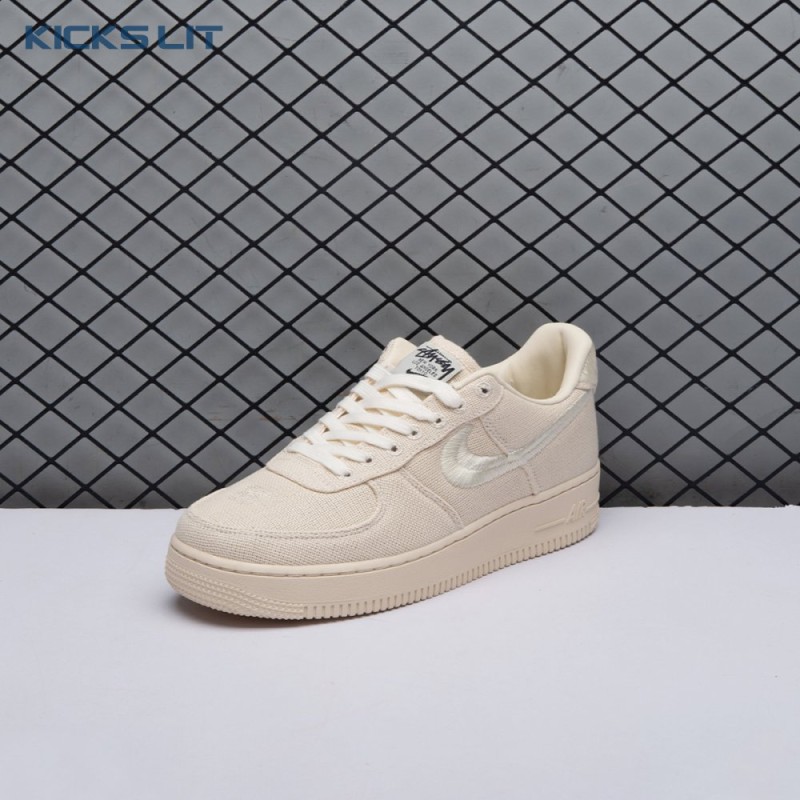 Nike Air Force 1 Low Stussy Fossil CZ9084-200 Unisex Nike Air Force 1 Low Stussy Fossil CZ9084-200 Unisex