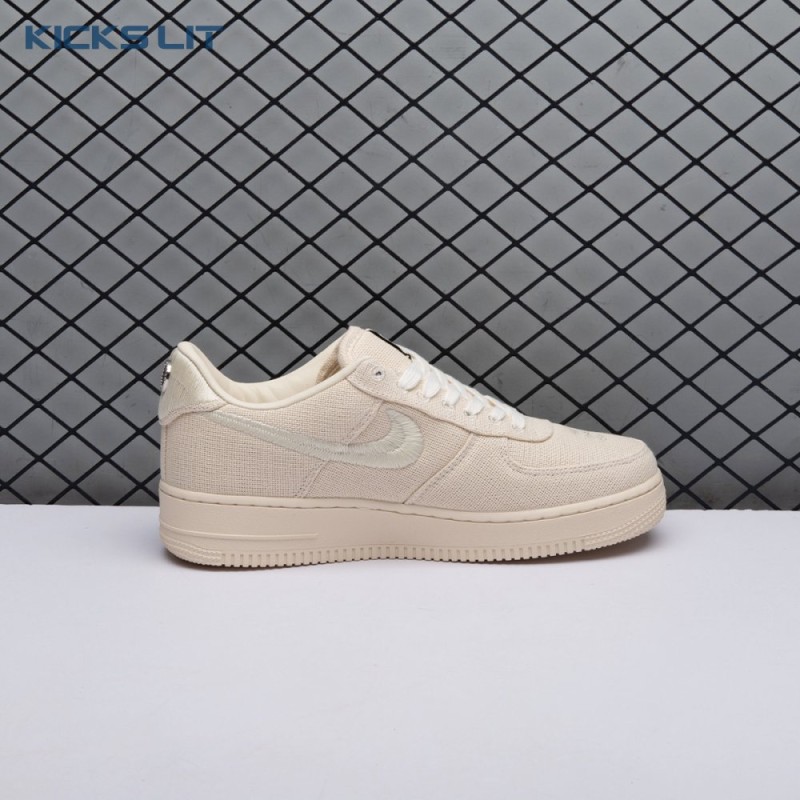Nike Air Force 1 Low Stussy Fossil CZ9084-200 Unisex Nike Air Force 1 Low Stussy Fossil CZ9084-200 Unisex