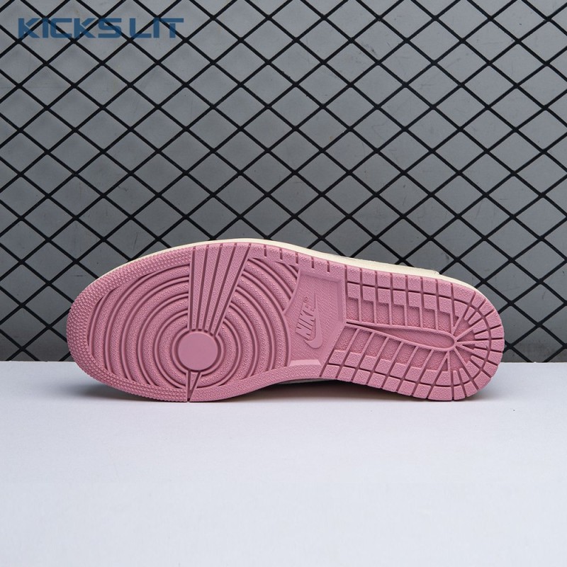 Travis Scott x Air Jordan 1 Low OG Pink Beige Red DM7866-600 Unisex