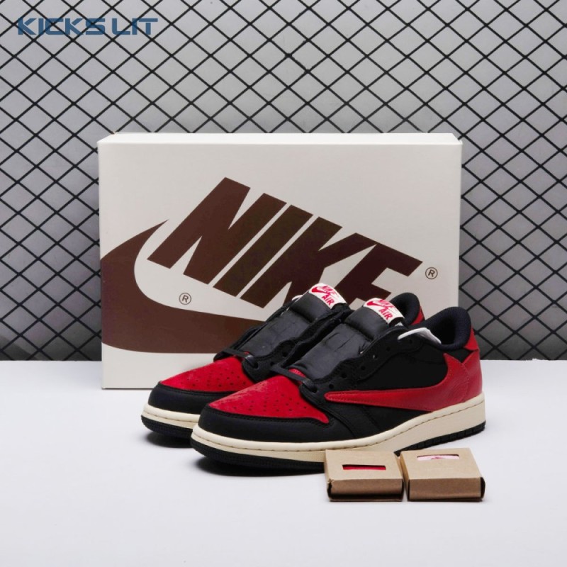 Travis Scott x Air Jordan 1 Low Bred DM7866-061 Unisex