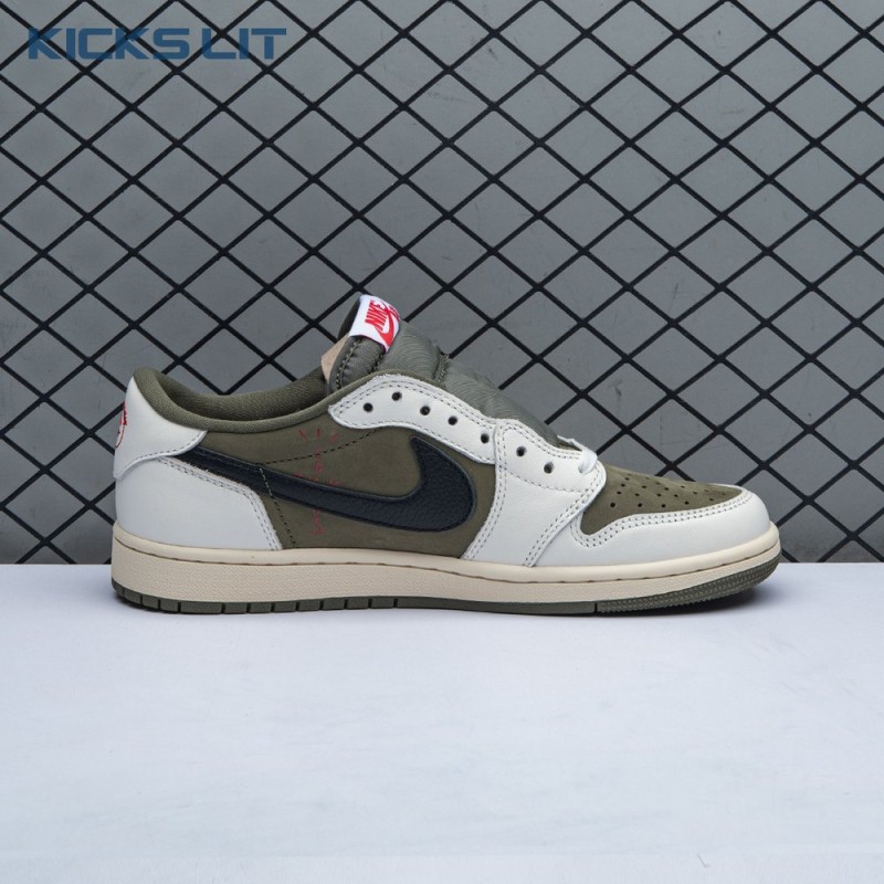 Travis Scott x Air Jordan 1 Low OG Medium Olive DM7866 200 Unisex Travis Scott x Air Jordan 1 Low OG Medium Olive DM7866 200 Unisex