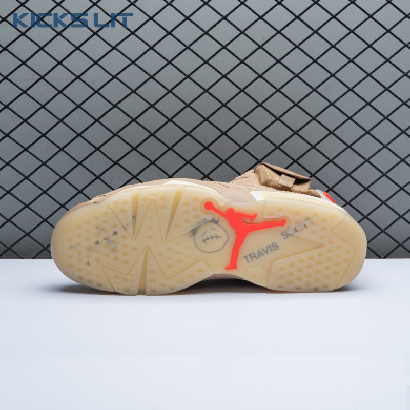 Travis Scott x Air Jordan 6 Retro 'British Khaki' Men's Travis Scott x Air Jordan 6 Retro 'British Khaki' Men's