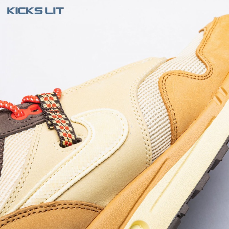 Nike Air Max 1 Travis Scott Cactus Jack Wheat Lemon Drop DO9392-701 Unisex Nike Air Max 1 Travis Scott Cactus Jack Wheat Lemon Drop DO9392-701 Unisex