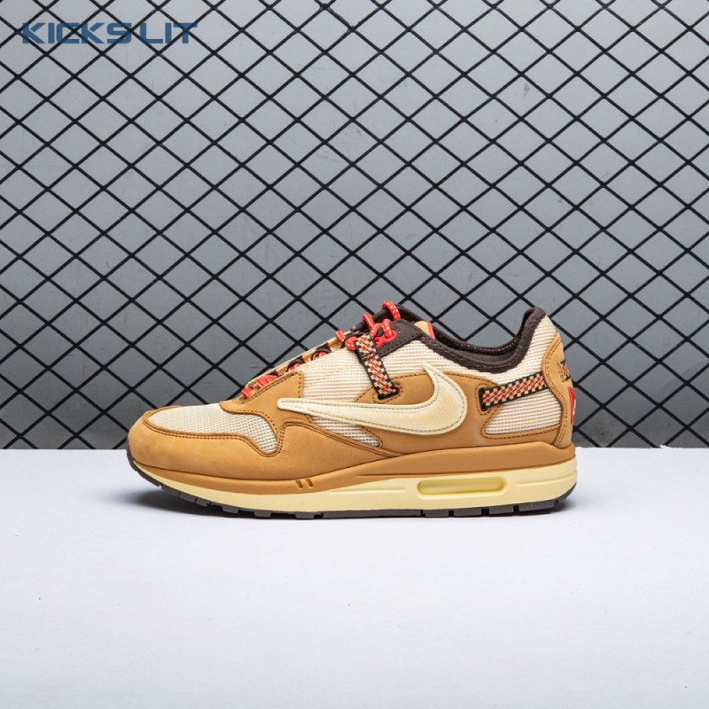 Nike Air Max 1 Travis Scott Cactus Jack Wheat Lemon Drop DO9392-701 Unisex Nike Air Max 1 Travis Scott Cactus Jack Wheat Lemon Drop DO9392-701 Unisex