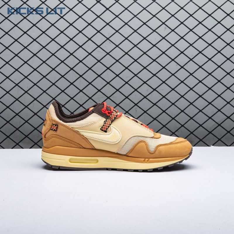 Nike Air Max 1 Travis Scott Cactus Jack Wheat Lemon Drop DO9392-701 Unisex Nike Air Max 1 Travis Scott Cactus Jack Wheat Lemon Drop DO9392-701 Unisex